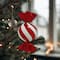13" Red & White Glitter Jumbo Peppermint Candy Twist Ornament by Ashland®